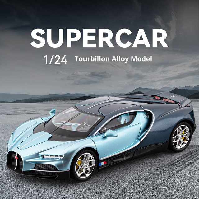 Maisto Bugatti Tourbillon Sportwagen-Modell, Metalldruckguss, Maßstab 1:24 - Bild 1