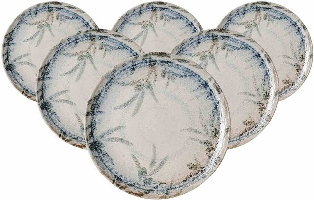 Ritzenhoff & Breker Speiseteller Todi aus Keramik, 6er Set, Mehrfarbig, Durchmesser: 26 cm - Bild 1