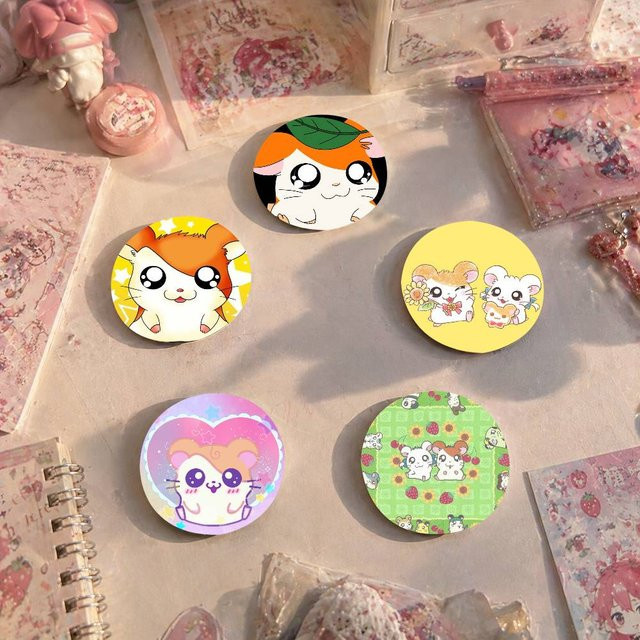 Hamtaro Snap-in-Broschen, Rockband-Anstecknadeln, Abzeichen - Bild 1