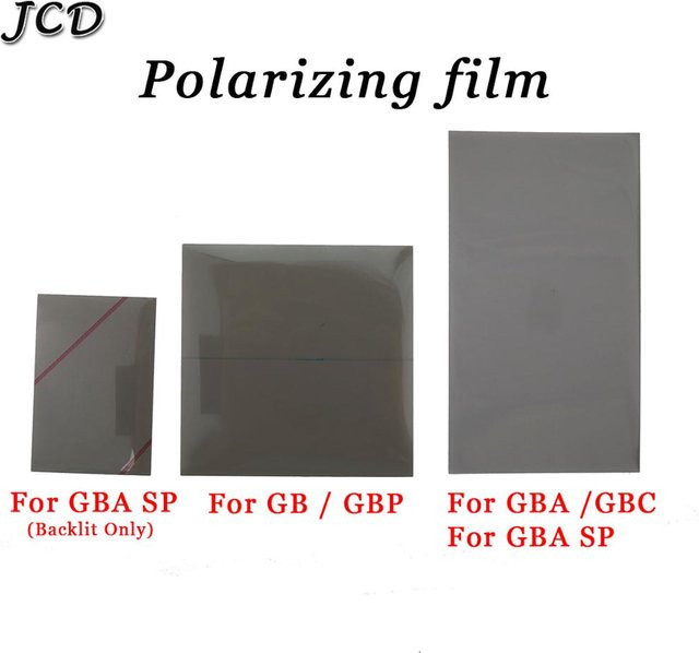 JCD 5er Set Polarisationsfilter-Folien für Nintendo Game Boy, Game Boy Advance und verwandte Modelle - Bild 1