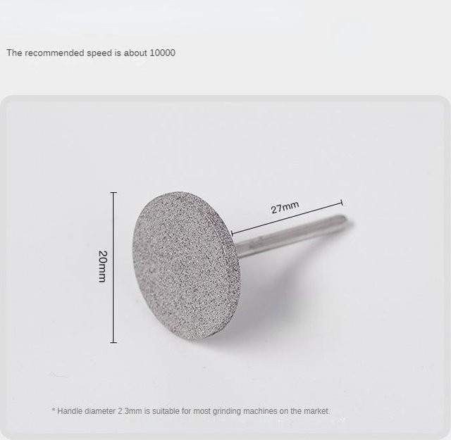 NATAWA Nagel Diamant Metall Bohrer Bits Disc Bit, Grau, Unisex - Bild 1