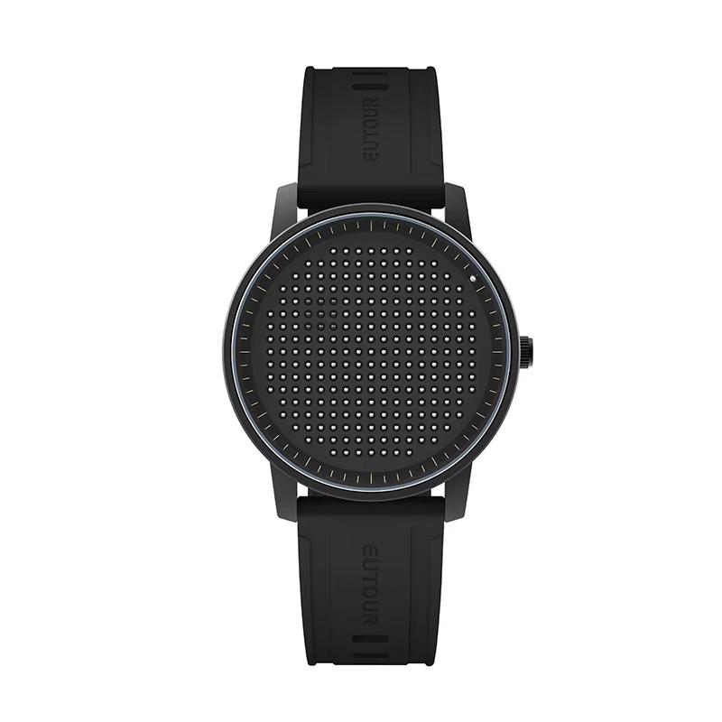 EUTOUR Armbanduhr Quarz, Silikonarmband, Schwarz, Unisex - Bild 7