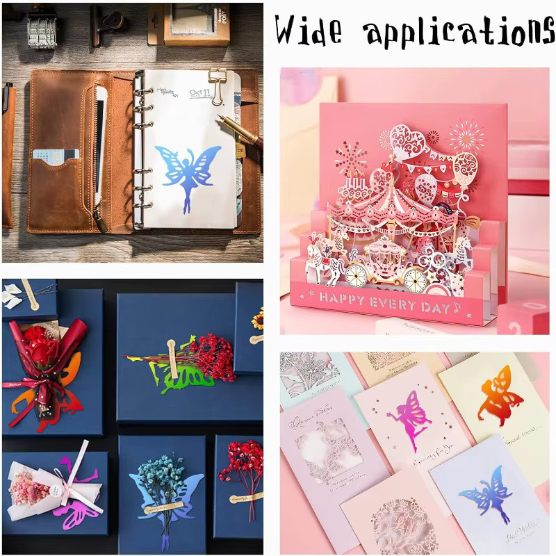 4 Stück Metall-Stanzformen in Silber mit Fee und Elfen Motiven für DIY Scrapbooking und dekorative Hochzeitseinladungskarten - Bild 2