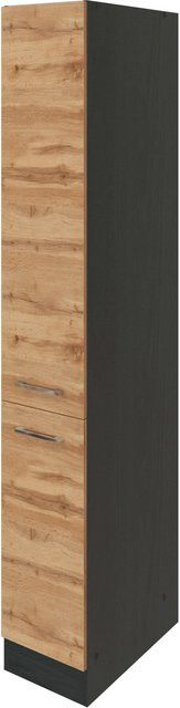Held Möbel Apothekerschrank Sorrento in Eiche Grau mit 2 Auszügen, B/T/H: 30 x 60 x 200 cm - Bild 1