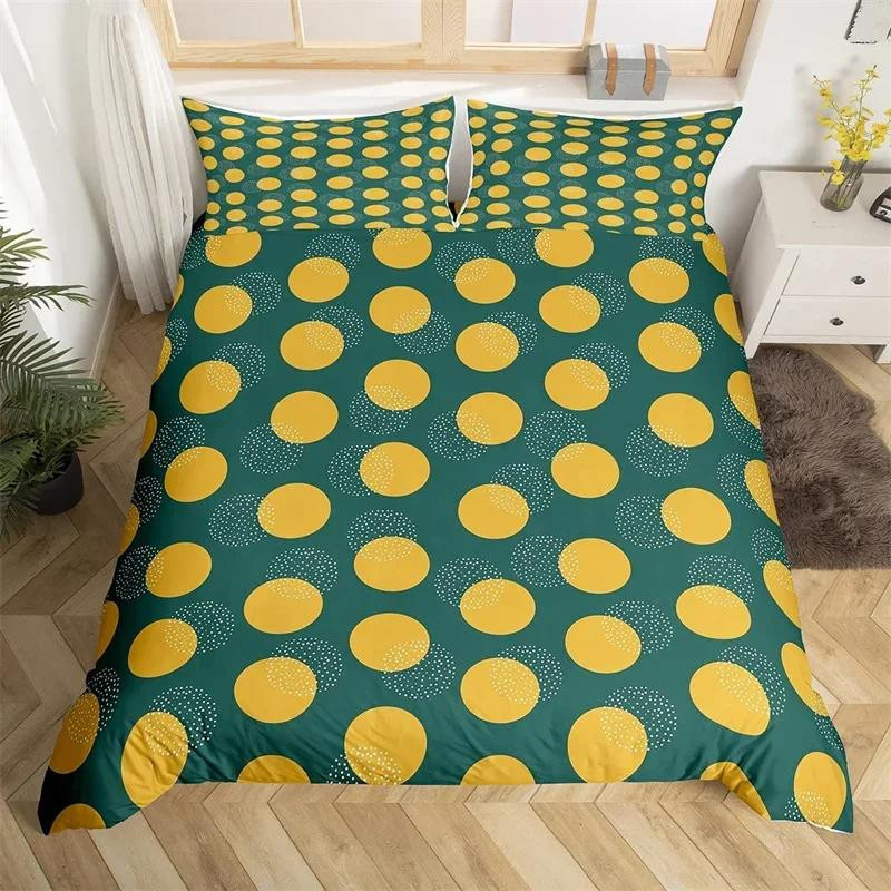 Bettwäscheset Jessica Chen mit bunten Polka Dots im Aquarell-Design aus Mikrofaser, Multicolor, B/H: 140 x 210 cm - Bild 3