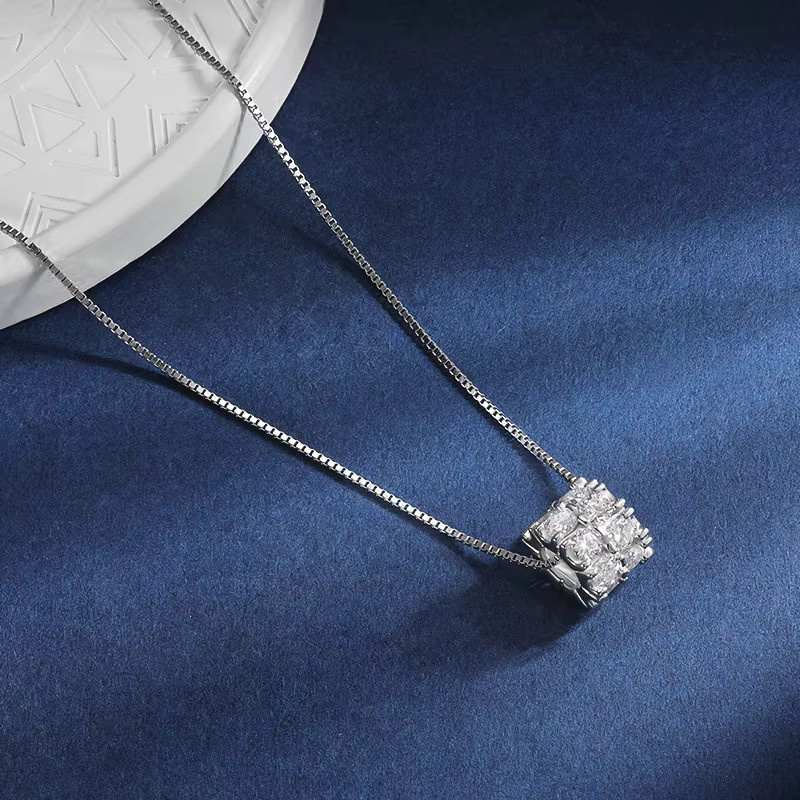 TBCYD Halskettenanhänger Moissanit, 925 Silber, Damen - Bild 2