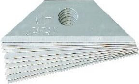 NT Cutter Messerklingen BR 400P 9mm Snap-Off aus Stahl, Silber, 10er Pack - Bild 1