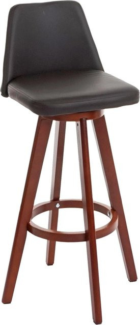 MCW Barhocker C43 drehbar in Braun mit Kunstleder im Retro-Look - Bild 1