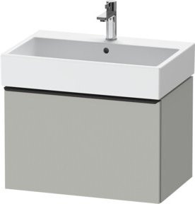 Duravit Waschtischunterschrank D-Neo, wandhängend, weiß/grau matt, B/T/H: 68,4 x 44,2 x 44,0 cm - Bild 1