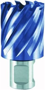 RUKO Kernbohrer HSS-TiAlN mit Weldonschaft in Blau, Durchmesser: 18 mm - Bild 1