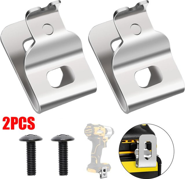 2er-Set Elektrische Bohrer Gürtel Clip Haken für DeWalt 20V Bohrer und Schlagschrauber Zubehör N268241 N169778 DCD980 - Bild 1