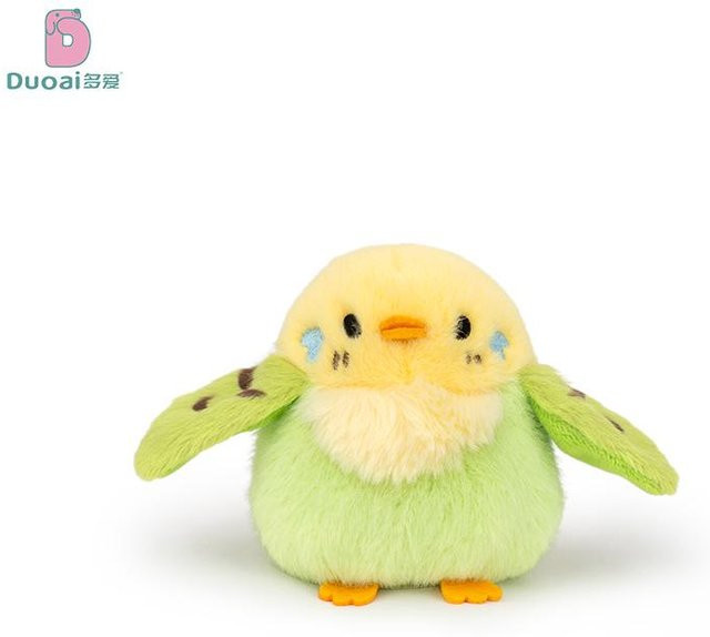 Yiran toy Niedliche Vogel Plüschtiere, Papagei, Spatz, Meise, Eisvogel, Plüsch Schlüsselanhänger, ab 14 Jahren - Bild 1
