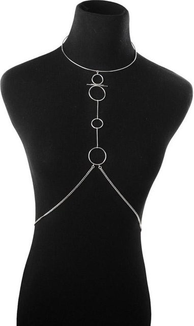 YULIN Körperkette, Messing, Silber, Damen - Bild 1