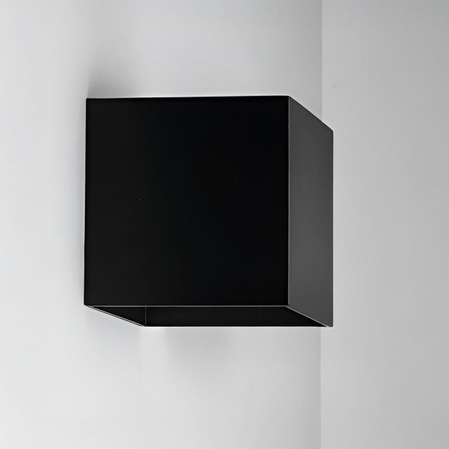 LUX-IT Wally I LED-Wandleuchte Schwarz mit warmweißem Licht (2700K) für Garten und Flur, IP65 wetterfest, Up-Down Lichteffekt - Bild 1