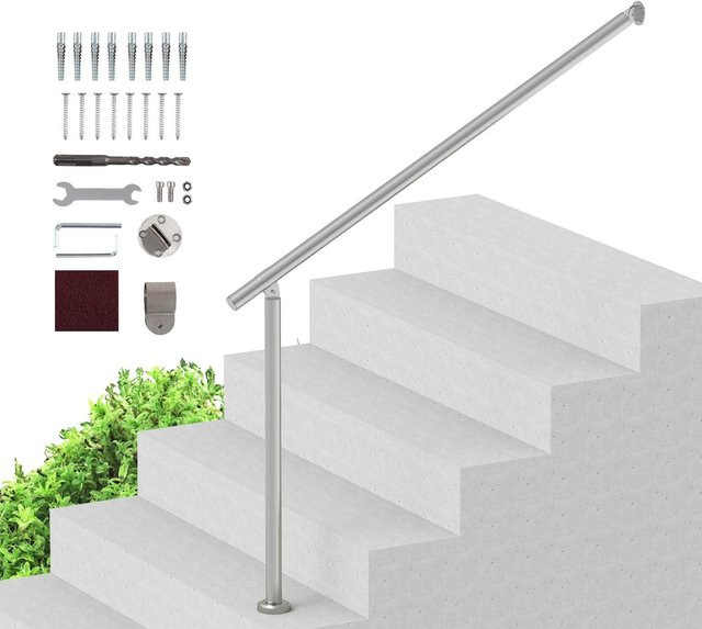 Handlauf für Außentreppen und Veranda von Buying Solutions, MB aus Edelstahl in Silber, Länge: 120 cm - Bild 1