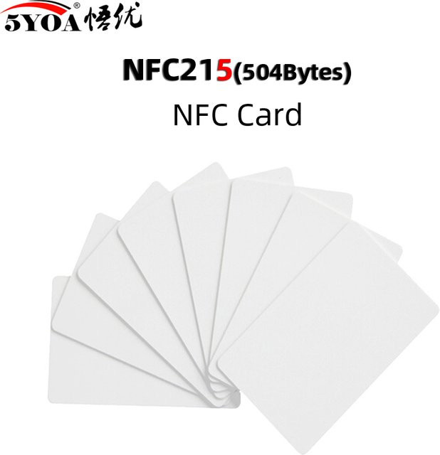 5YOA NTAG215 NFC-Kartenanhänger, 10 Stück, Weiß, kompatibel mit Tagmo und NFC-fähigen Mobiltelefonen - Bild 1