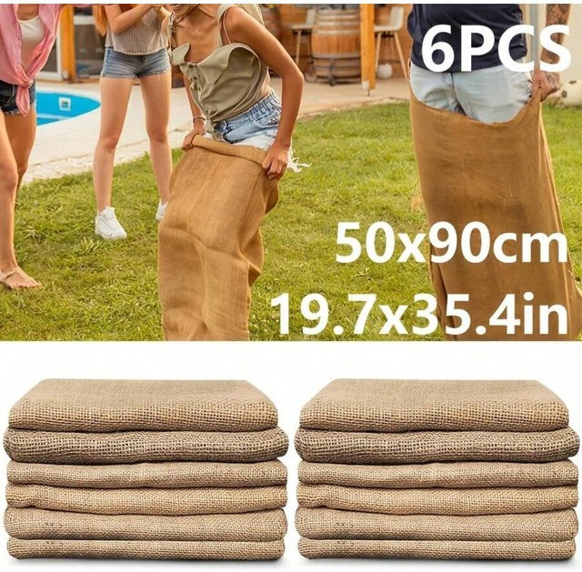 Pflanzsäcke aus Jute in Braun für Gartenarbeit und Outdoor-Anwendungen, 50 x 90 cm - Bild 1