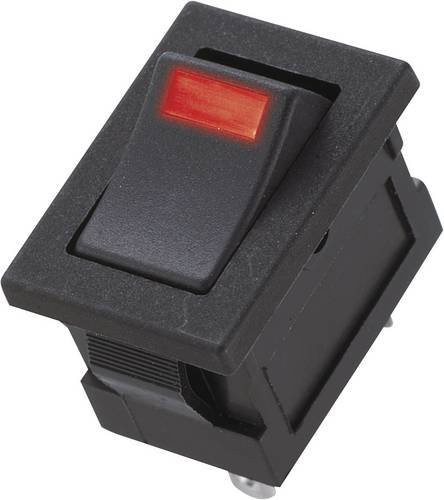 Miyama Wippschalter DS-850-K-F1-LR Schwarz 250 V/AC 3A 1 x Aus/Ein rastend - Bild 1