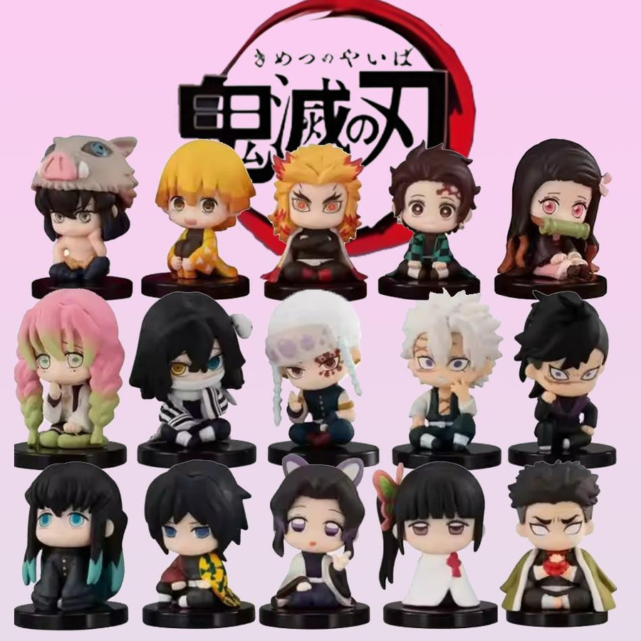 Yiran toy 1 Demon Slayer Kimetsu No Yaiba Q Version Anime Figur PVC - Bild 2