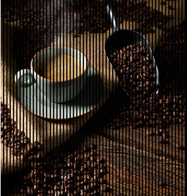 FN Acustico Akustikplatte Coffee in modernem Design aus PET und MDF, selbstklebend, B/H/T: 2253 x 2400 x 19 mm - Bild 1