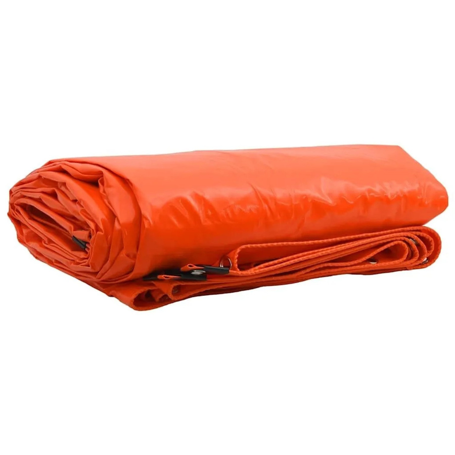 vidaXL Abdeckplane Orange mit PVC-Beschichtung B: 400 cm, T: 400 cm - Bild 2