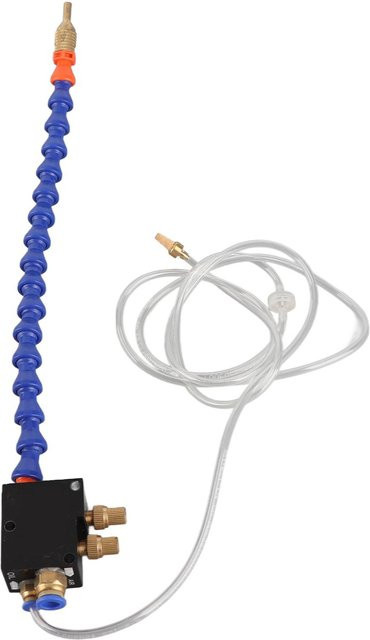 TOMTOP JMS Nebelkühlmittel Schmiersprühsystem für 8mm Luftleitung, CNC-Drehmaschine, Messing, Transparent/Blau - Bild 1