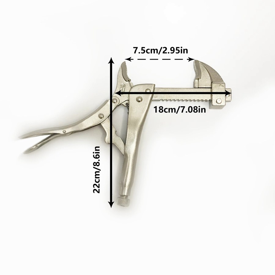 GOSWIFT 9-Zoll-Ratschenklemme mit Schnellführungsschiene für Holzbearbeitung und Führungsschienensysteme, F-Klemme zur Schnellspannung, Breite: 22,0 cm, Höhe: 18,0 cm - Bild 2