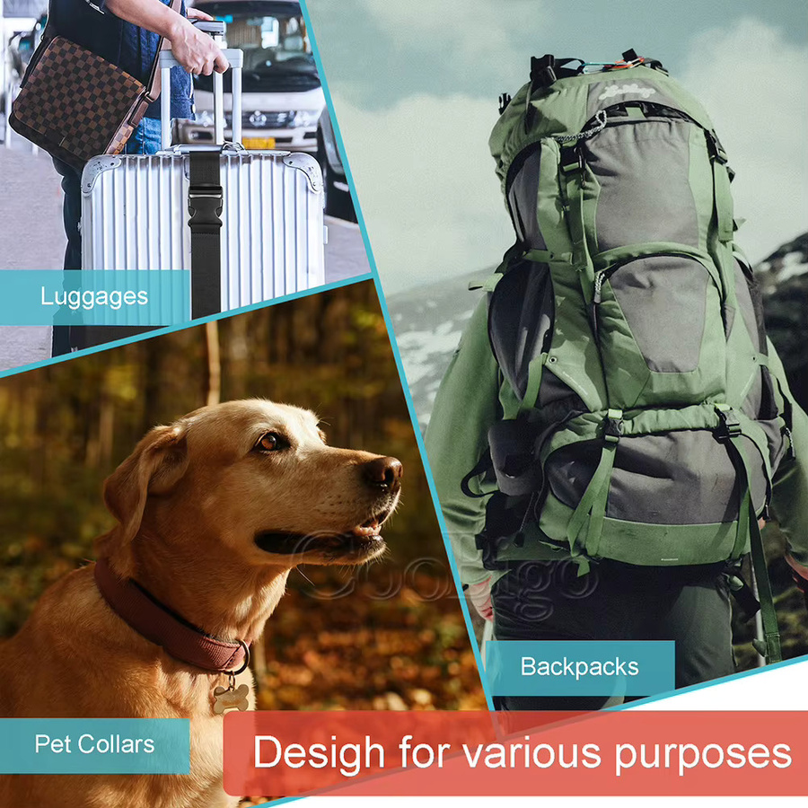 CooBigo Seitliche Entriegelungsschnallen für Paracord-Armbänder, Rucksackgurte und Hundehalsbänder, 25 mm, Bunt, 10 Stück - Bild 5