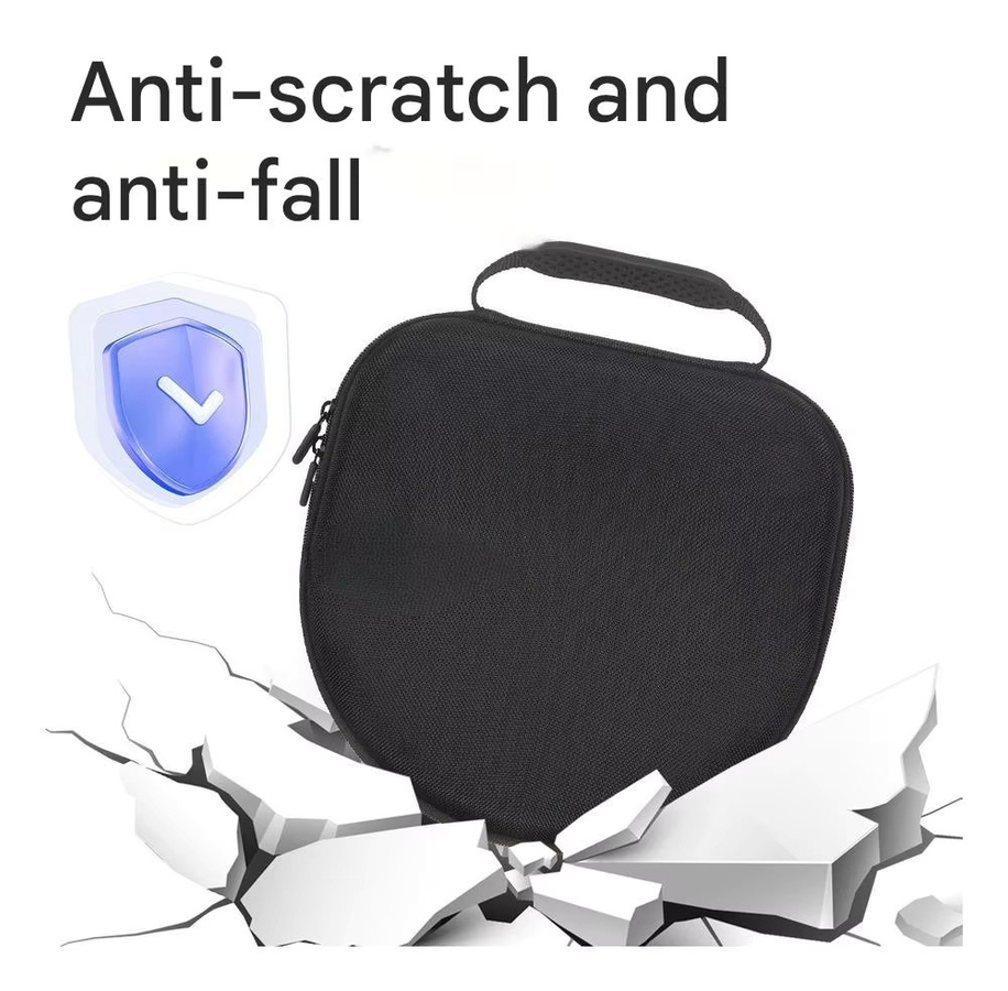 MovingMic Wasserfeste Kopfhörer-Tragetasche aus EVA-Hartschale mit Netztasche in Schwarz für AirPods Max - Bild 2
