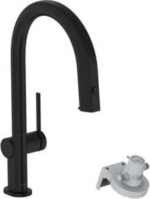 Hansgrohe Aqittura M91 Spültisch-Einhebelmischer für gefiltertes Wasser in Mattschwarz - Bild 1