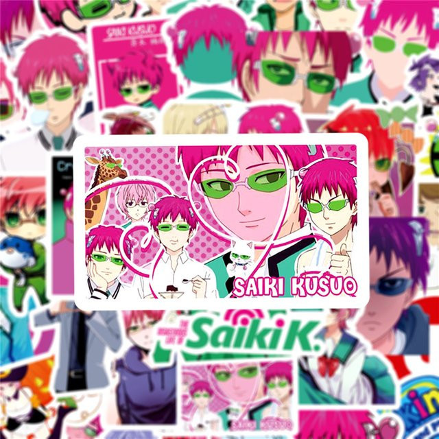 Bandai Saiki Kusuo Aufkleber, Bunt / Mehrfarbig, 50 Stück - Bild 1