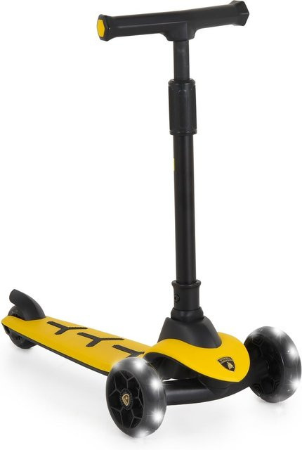Moni Lamborghini Kinderroller mit PU-Räder und LED gelb - Bild 1