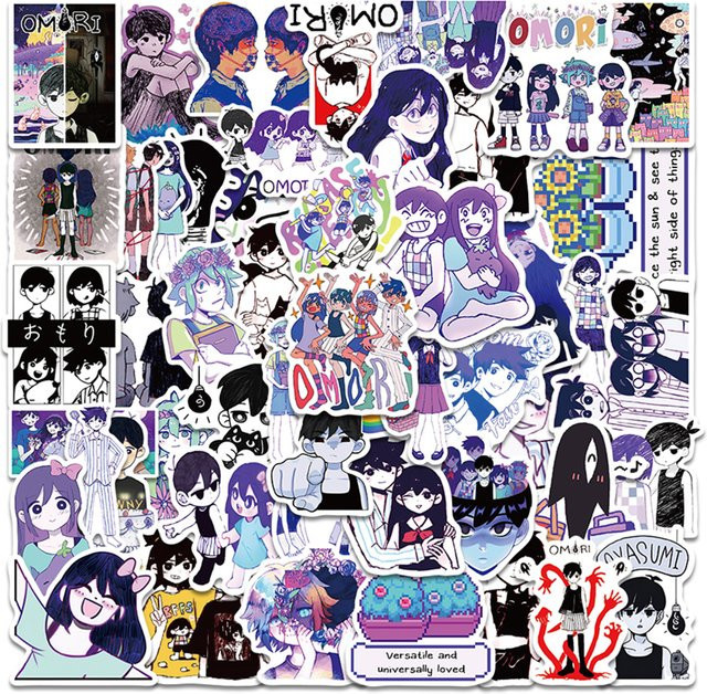 Rspctou Omori Cartoon-Aufkleber, Anime Graffiti-Sticker, 10-teiliges Set - Bild 1