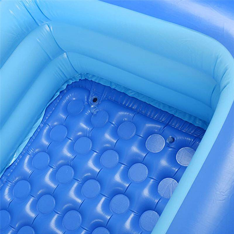 Aufblasbares PVC Schwimmbecken für Kinder mit Meerestier-Design in Blau, B/T/H: 150 x 130 x 48 cm - Bild 2