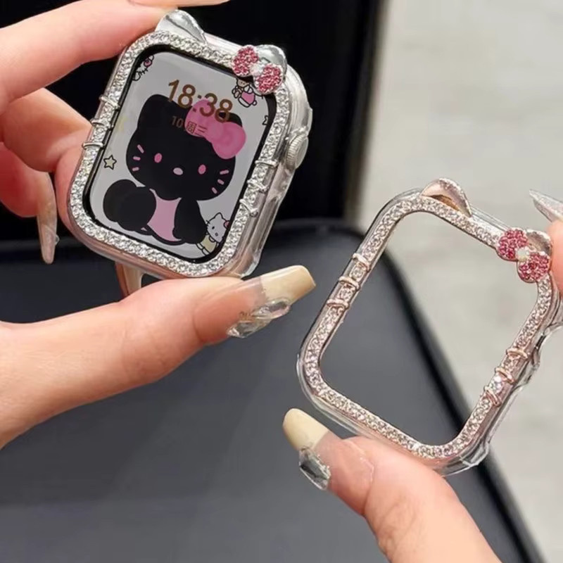 Sanrio Hülle für Apple Watch, Silber, Kristall, Unisex - Bild 3