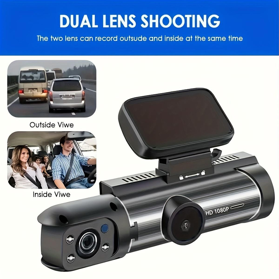 LIAESMART Dual Dashcam 1080P Full HD mit 3,16-Zoll-LCD-Display, 170 Grad Weitwinkel, Nachtsicht und 24-Stunden-Parküberwachung, Schwarz - Bild 6