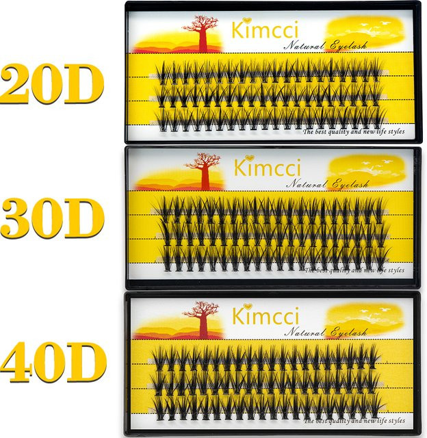 Kimcci Wimpern Verlängerung, 3D Russische Volumen, Black, Unisex - Bild 1