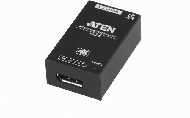 ATEN VB905 DisplayPort Booster und Extender für Video und Audio in Schwarz mit bis zu 20 m Reichweite - Bild 1