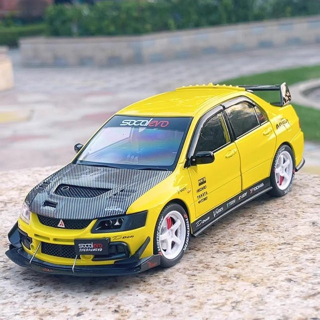 RMZ city Lancer Evolution IX M3, Spielzeug-Sportwagen-Modell, 1:24, mit Licht und Sound - Bild 1