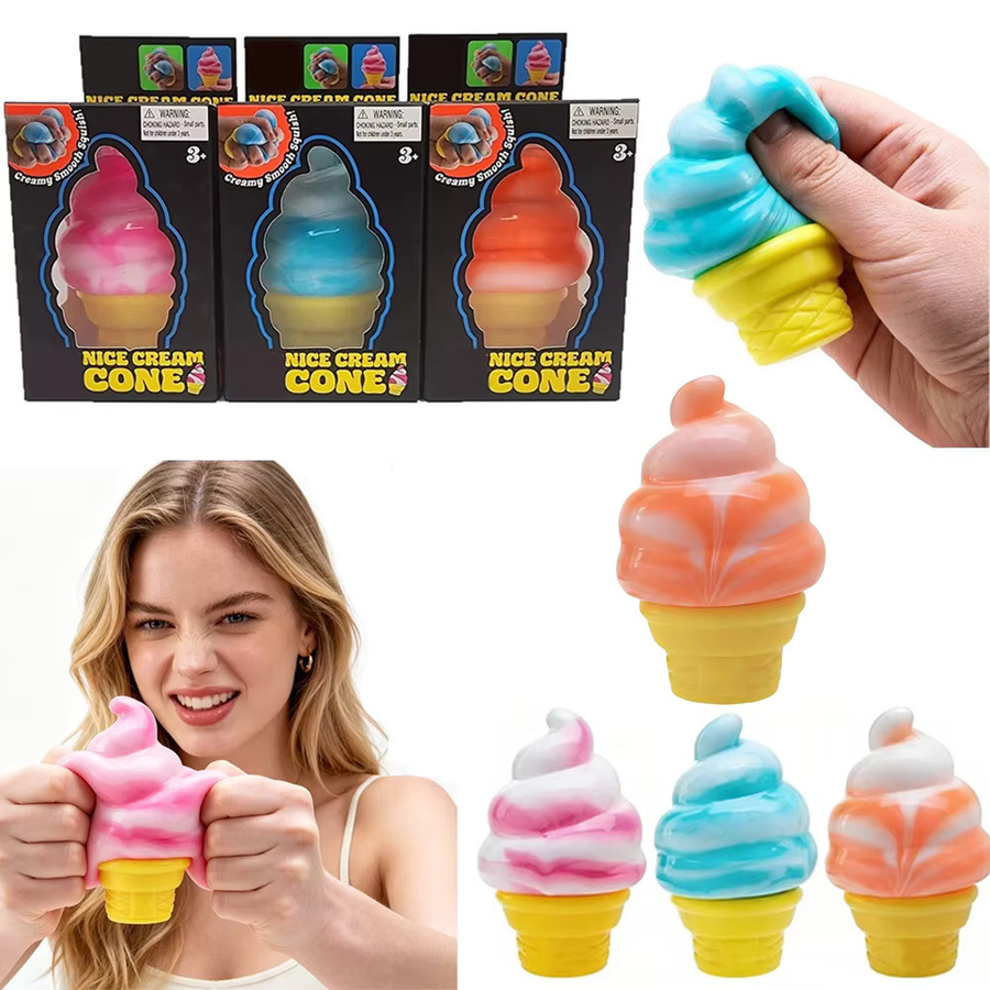 Schyling Needoh Eiswaffel-Squishy-Spielzeug, Dekompressionsball - Bild 3