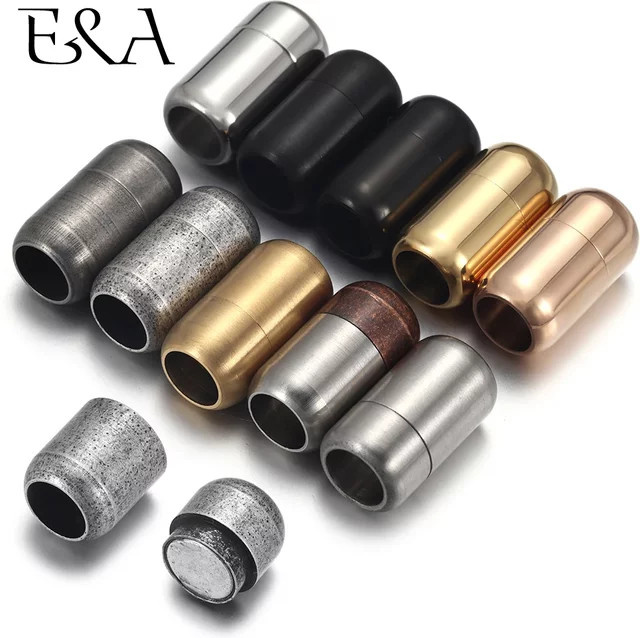 EMBLAASK Magnetverschlüsse Edelstahl, 3mm-8mm, für Lederarmband, Halskette - Bild 1
