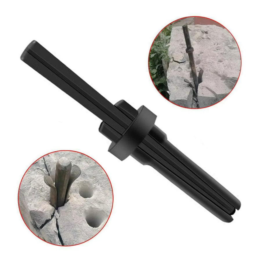 Vibratite Keil- und Feder-Unterlegkeile für Steinspaltung aus Beton, Fels und Marmor, 1 Stück, B: 125 mm, H: 12 mm - Bild 2