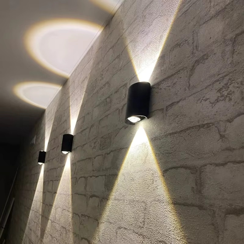 Wasserdichte LED Wandlampe aus Aluminium für Outdoor und Indoor, IP65 Schutzklasse, Schwarz oder Weiß, 8W - Bild 6