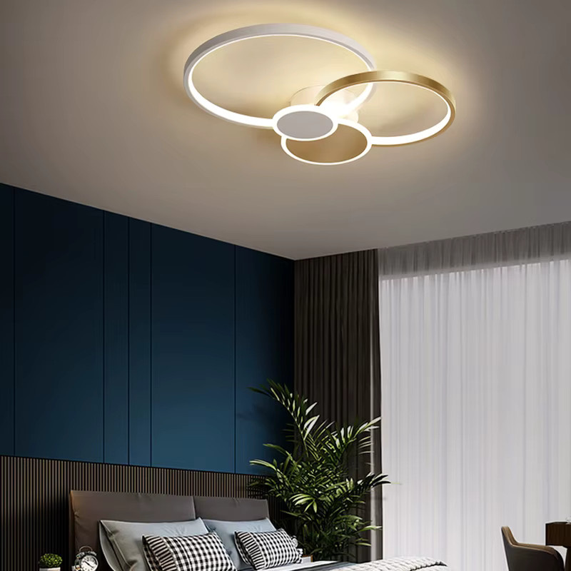 VETRULUS Moderne LED-Deckenleuchte aus Acryl in Weiß für Wohnzimmer und Esszimmer im nordischen Design - Bild 2