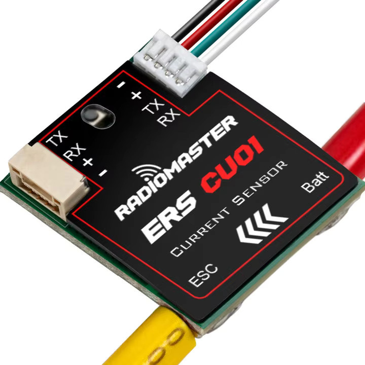 RadioMaster ERS-CU01 Stromsensor in Schwarz für gleichzeitige Echtzeit-Strom- und Spannungsmessung - Bild 2