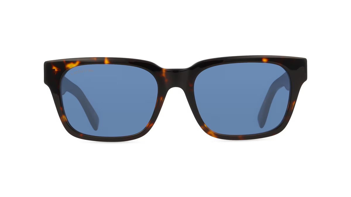 Lacoste L6007S Sonnenbrille Vollrand, Quadratisch, Kunststoff, Unisex, braun - Bild 1