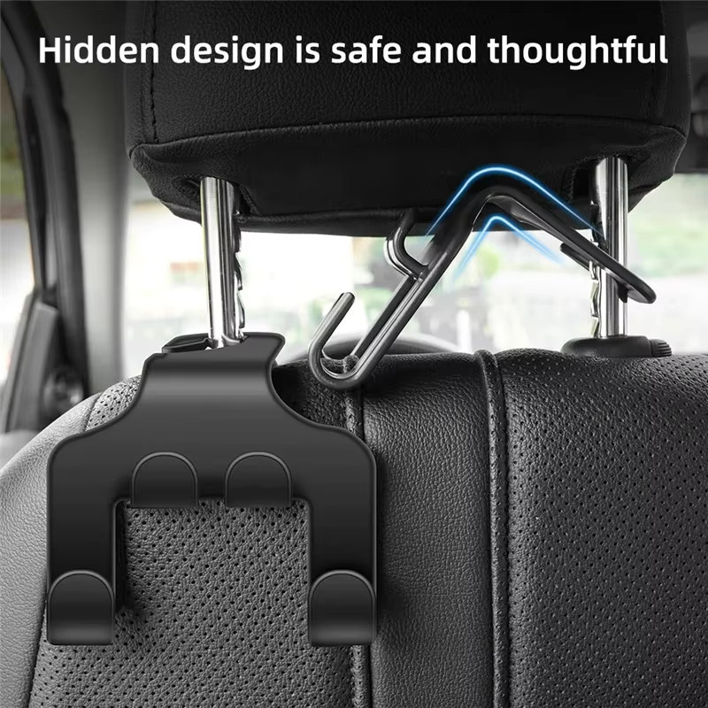Maerknon Auto Rücksitz Haken zur Handyhalterung für iPhone und Samsung in Schwarz - Bild 5