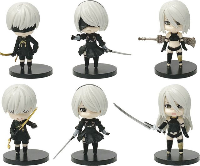 Bandai Neil Mechanical Era 2b Miss Sword Star Linkage 9s A2, 6-teiliges Set, Anime-Taschenpuppen-Set - Bild 1