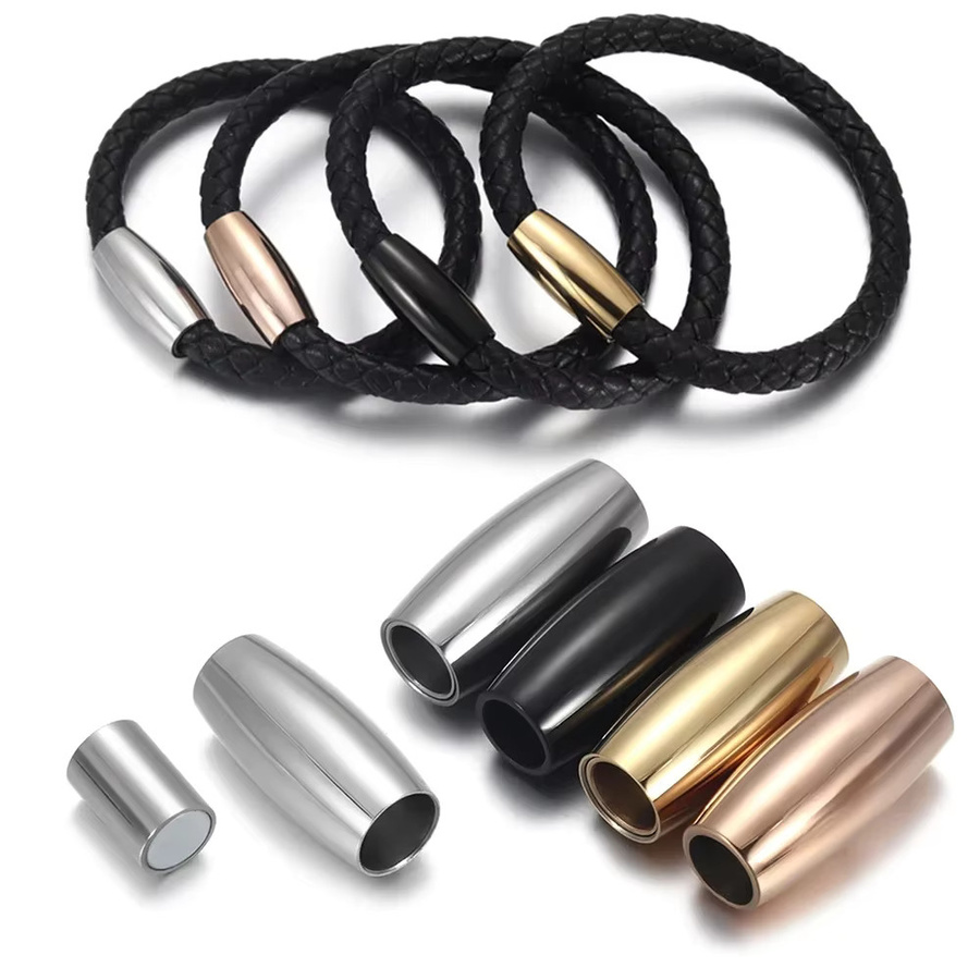 EMBLAASK Magnetverschlüsse Edelstahl, 3mm-6mm, Armband, Halskette, Zubehör - Bild 1