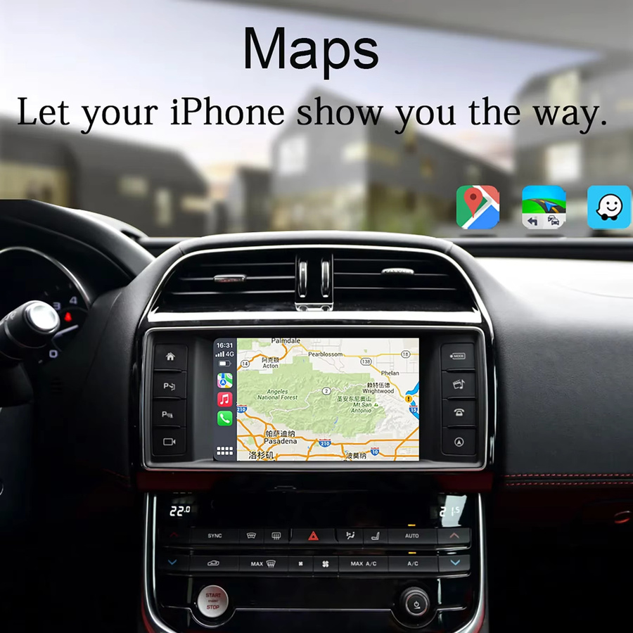 EzoneTronics Wireless Carplay und Android Auto Adapter für Land Rover und Jaguar in Schwarz - Bild 3